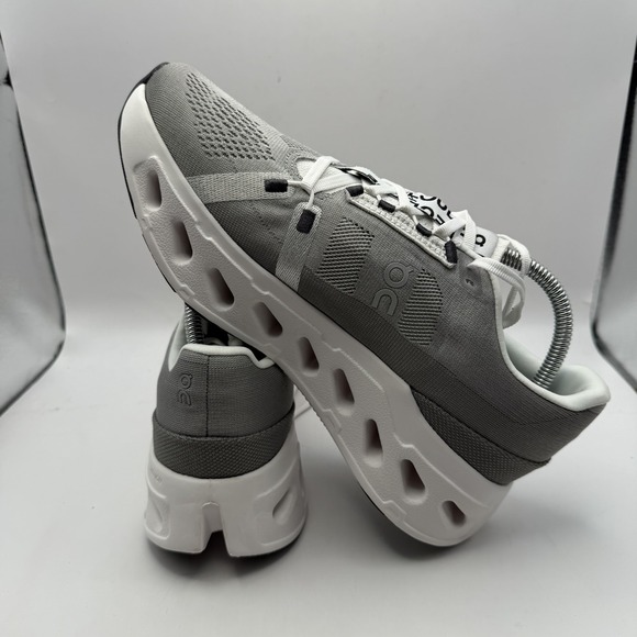 On Cloudeclipse Women's Size 9.5 Gray Alloy/White Running Shoes New - Picture 6 of 9
